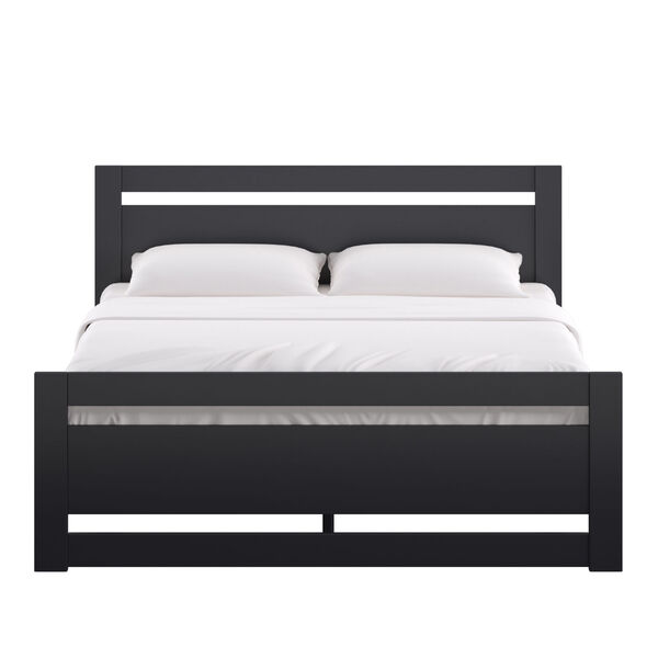 Christopher Black Queen Rectangular Cut-Out Panel Bed, image 2